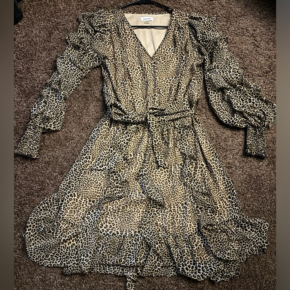 Calvin Klein leopard print dress